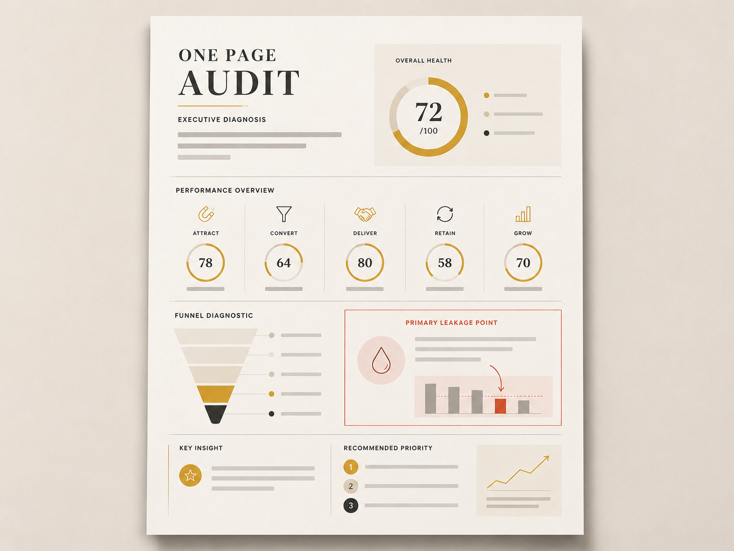 Replace with one page audit report visual